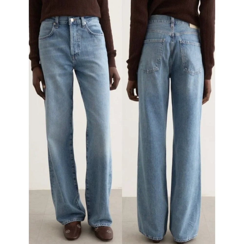 CITIZENS OF HUMANITY Annina Wide Leg Jeans Light Blue Women's Size 26 Meuse
